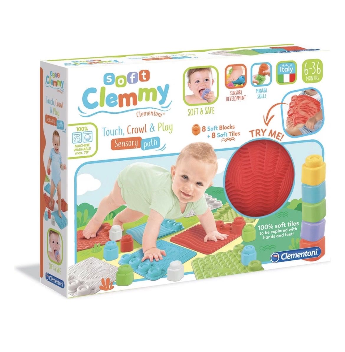 Clementoni Giocattoli: Clementoni Baby - Clemmy Sinneszug + sensorischer Teppich – Nuovo (secondo la descrizione) da Bergdietikon venduto da lua_6f9w 5