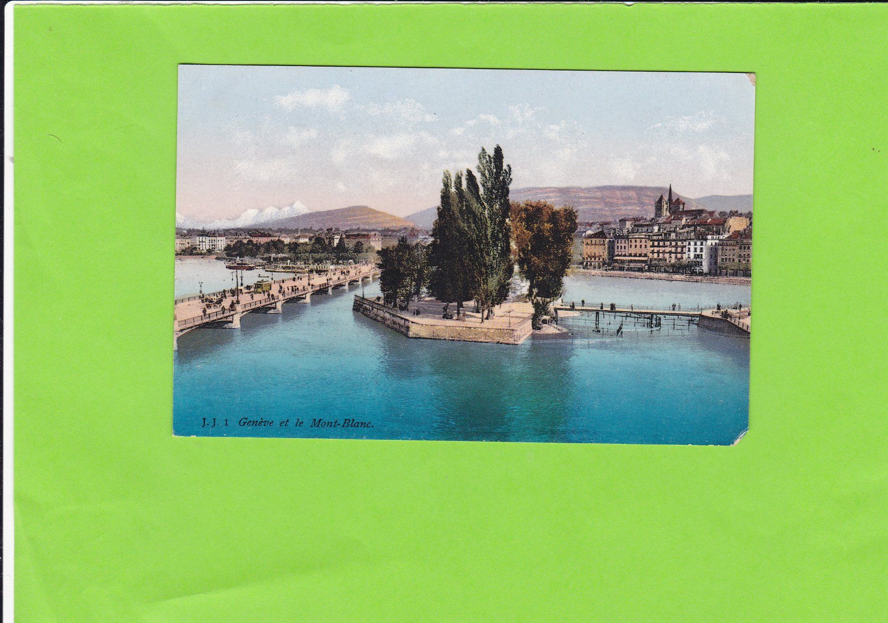 Cartoline postali: Genève et le Mont Blanc – Usato da St. Peterzell venduto da neckertal