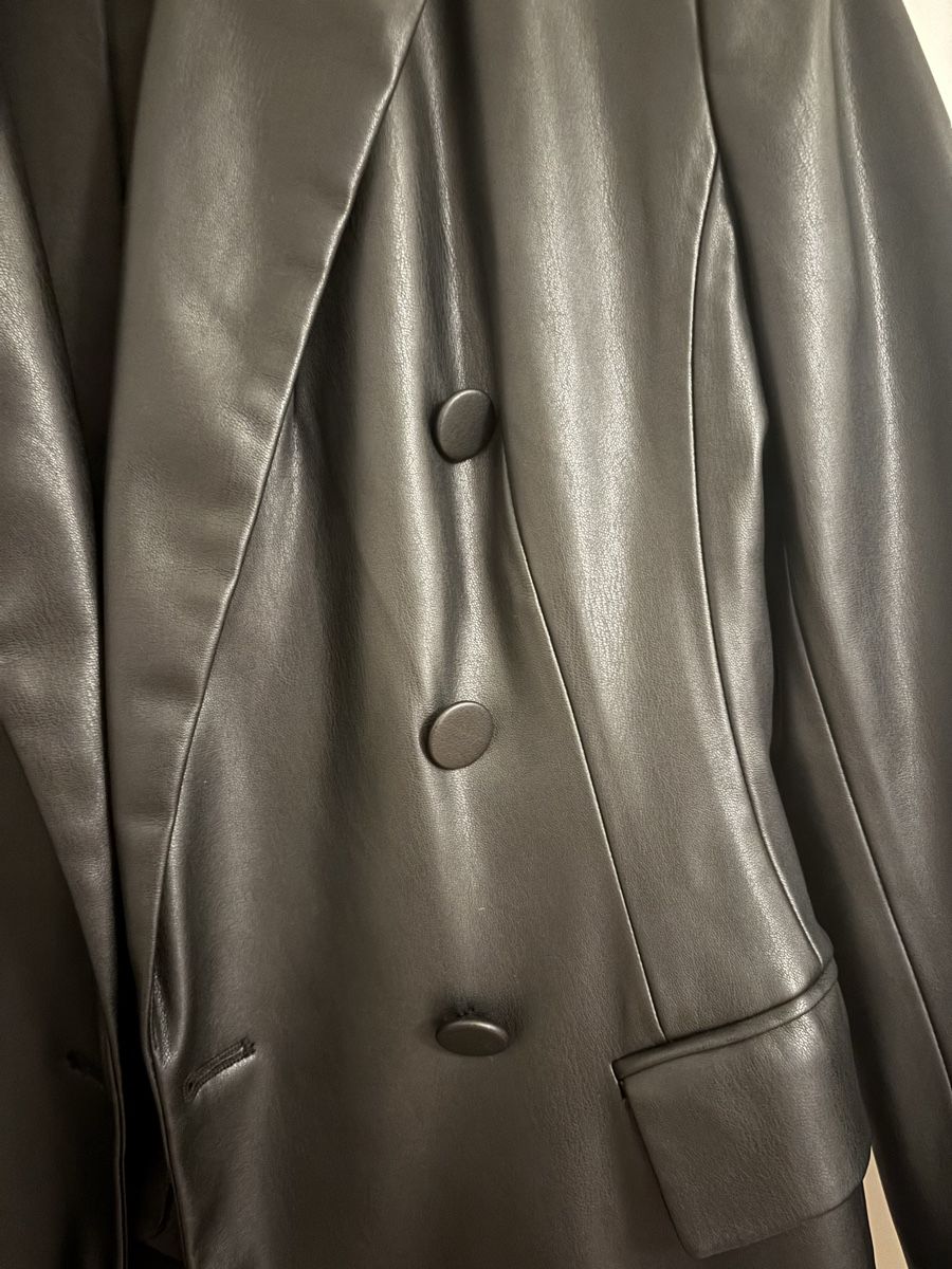 Zara Jacken: Zara Blazer in Lederoptik, Schwarz, Grösse M – Neu (gemäss Beschreibung) aus Arbon von Viktoriaa 2