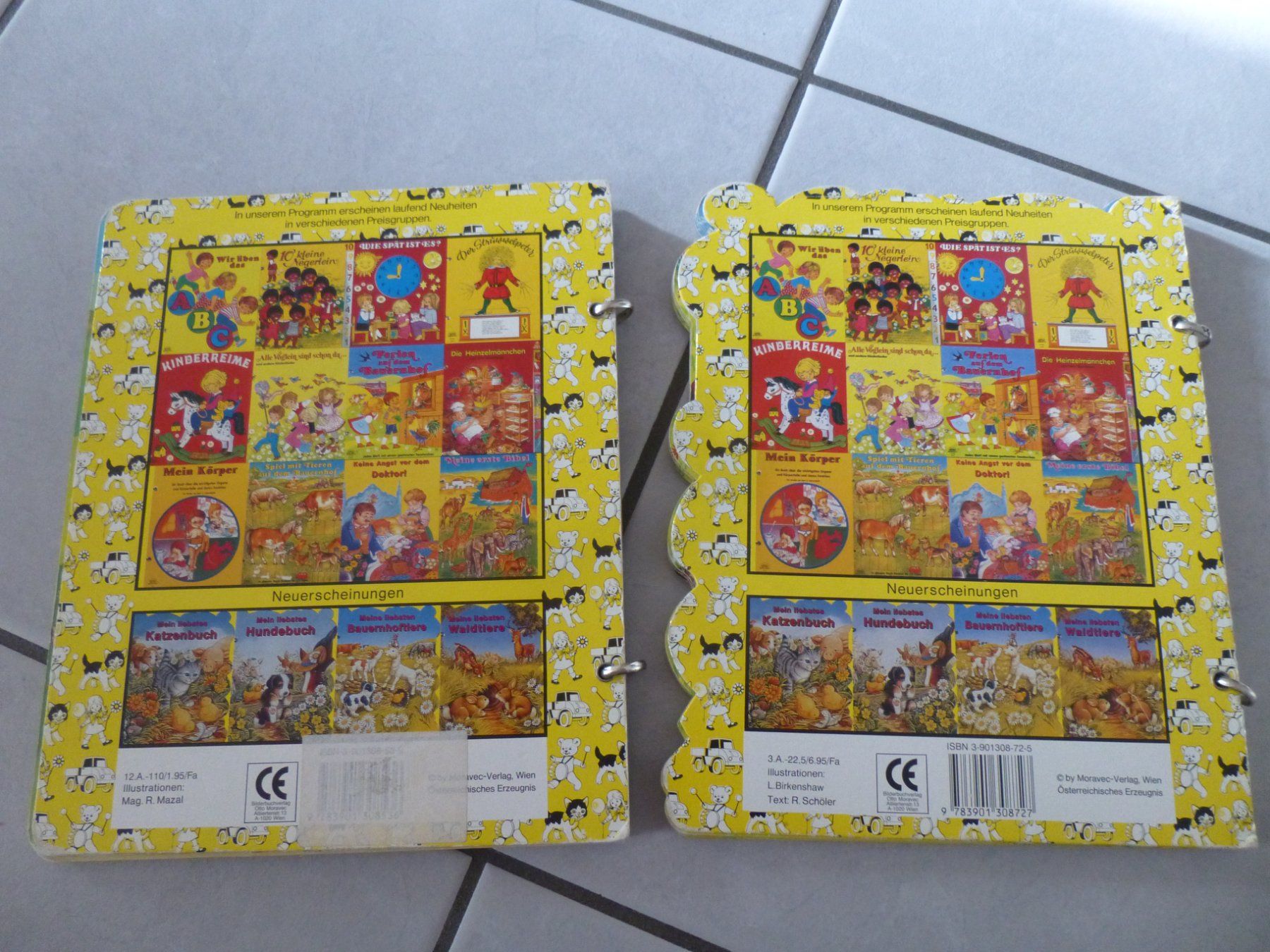Libri: 2 Kinderbücher Bauernhof, aus festem Karton m. Ringen – Usato da Triengen venduto da misterpicknicker 1