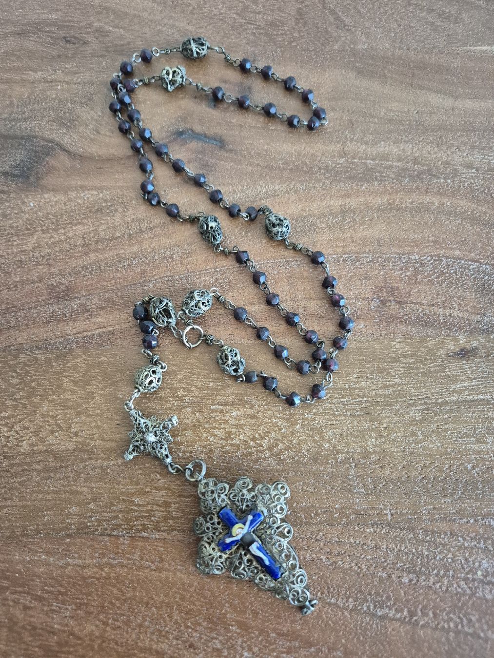 Sonstiger Schmuck: Antiker Filigran Granat Rosenkranz Nr.1 – Gebraucht aus Zürich von Dalema13