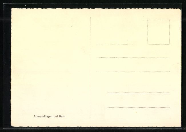 Cartoline postali: Allmendingen bei Bern, Teilansicht, Pano – Usato da Berlin venduto da bartko-reher 1