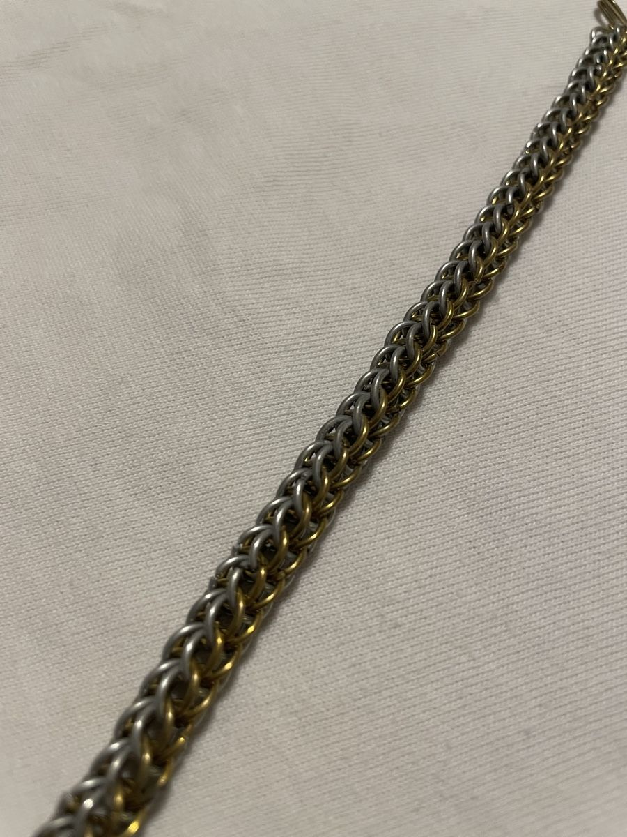 Bracciali & Braccialetti: Bicolor Bracelet (Stahl/Messing) – Nuovo e nell'imballaggio originale da Düdingen venduto da grfleisch