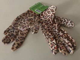 Leoparden Gartenhandschuhe, neu, ungetragen, Grösse M