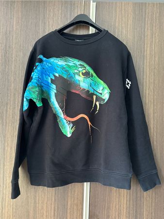 Felpa Marcelo Burlon County of Milan Stampa Serpente TagliaL