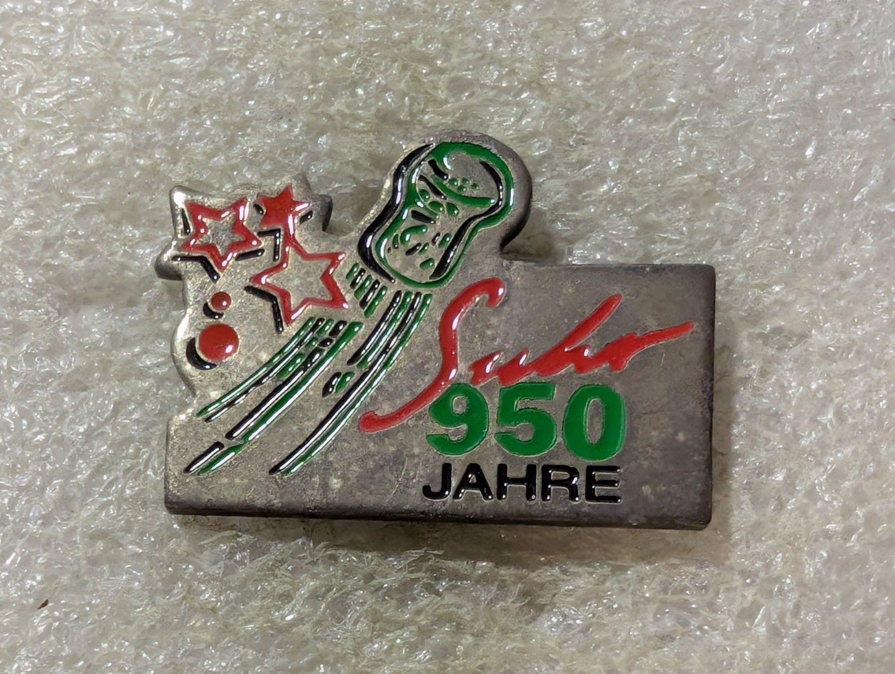 Placchette & Badge: Ansteckpin 171: 950 Jahre Suhr – Usato da Oppligen venduto da Pin-Fall-Shop