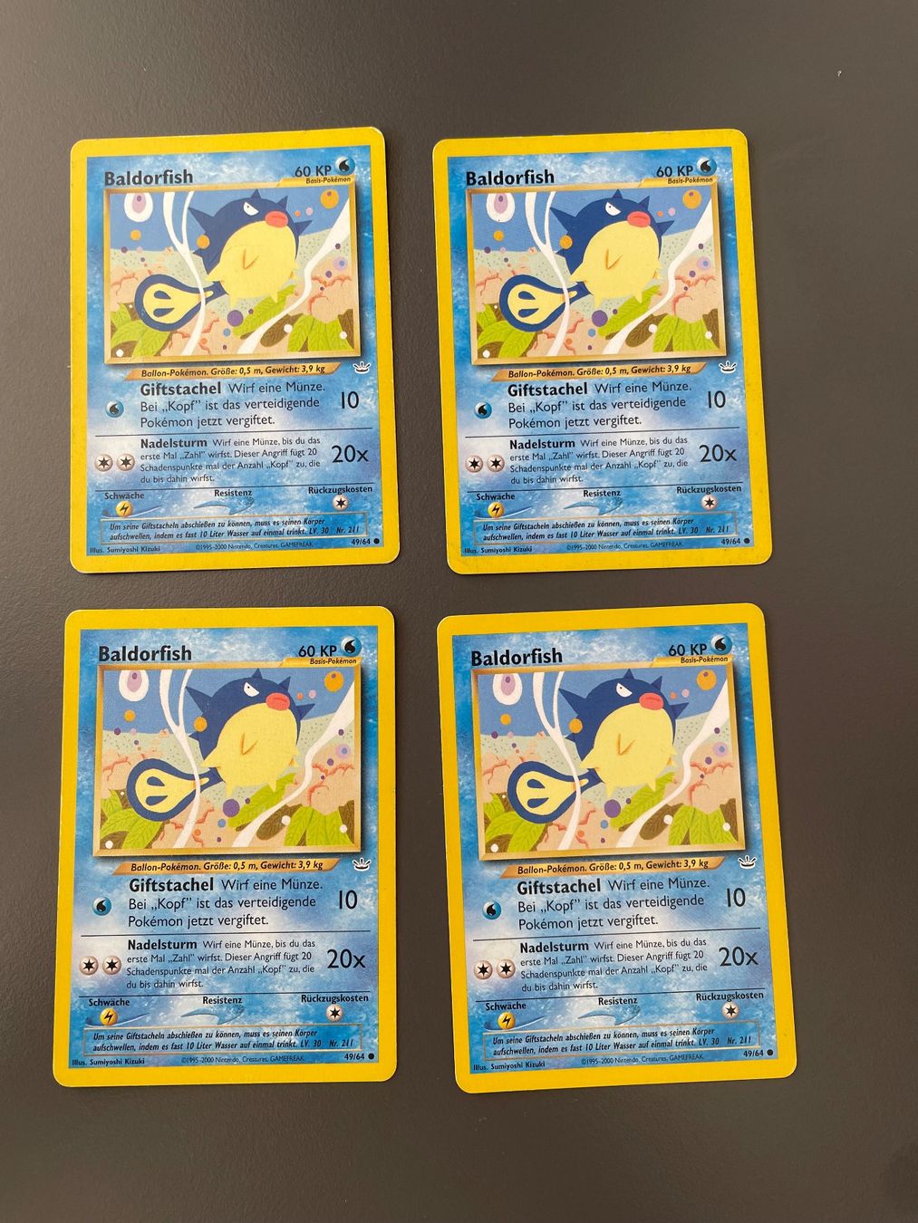 Pokémon Cartes à collectionner: Pokemonkarten: Baldorfish / DE – D'occasion à Naters par Silenthawk156