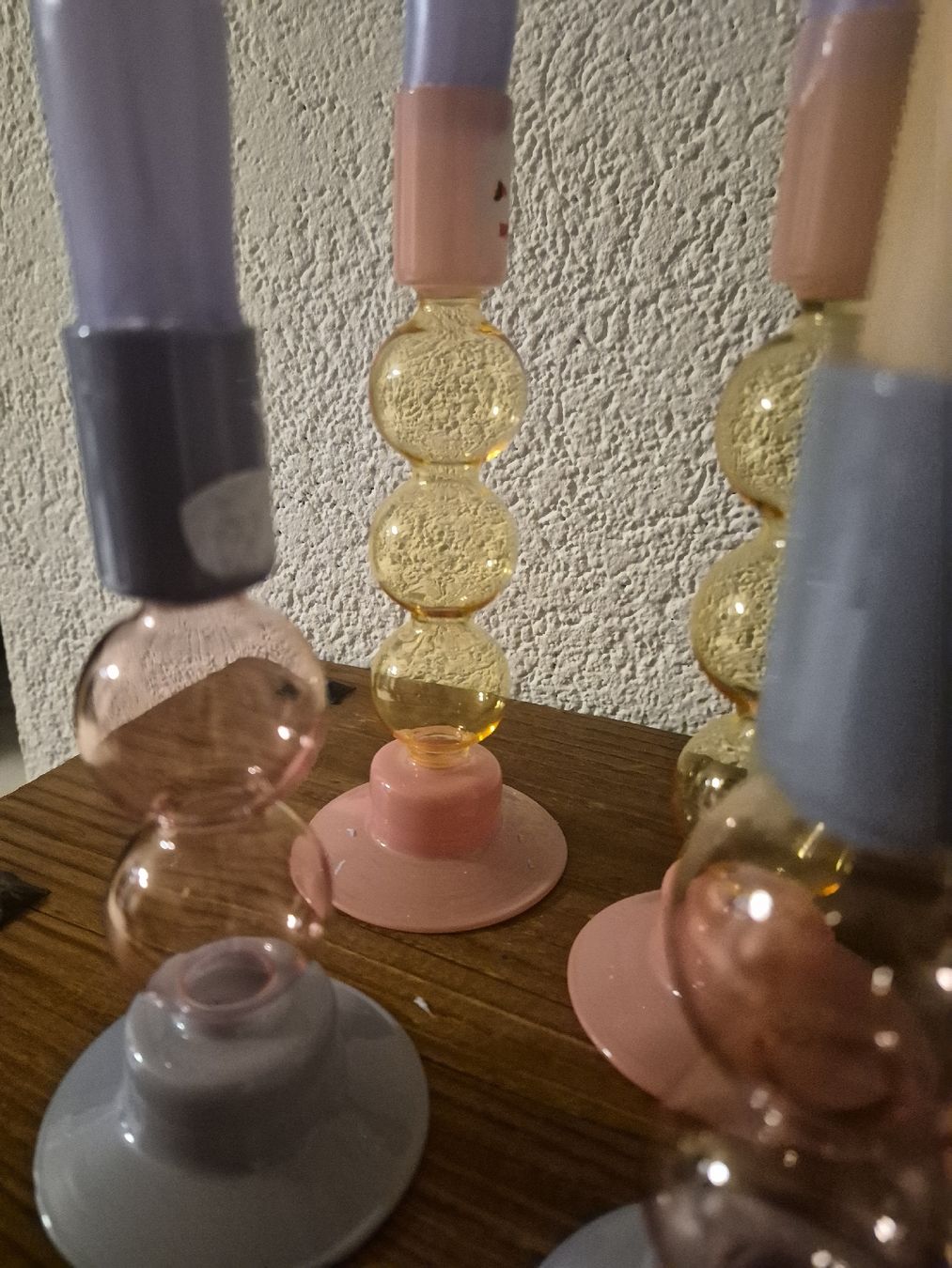 Portacandele: 7 Kerzenständer Glas / Bubbles – Usato da Frauenfeld venduto da mel_2gqy 3