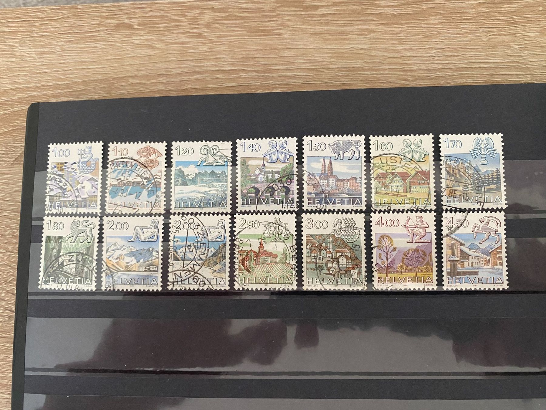 Alle Briefmarken: Briefmarken.1982-86.Tierkreiszeichen Top! – Gebraucht aus matten b. interlaken von jfran17