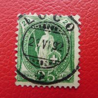 Stehende: 67C, LUXUS-Vollstempel von: LOCO (TI): 21.JUN.1892