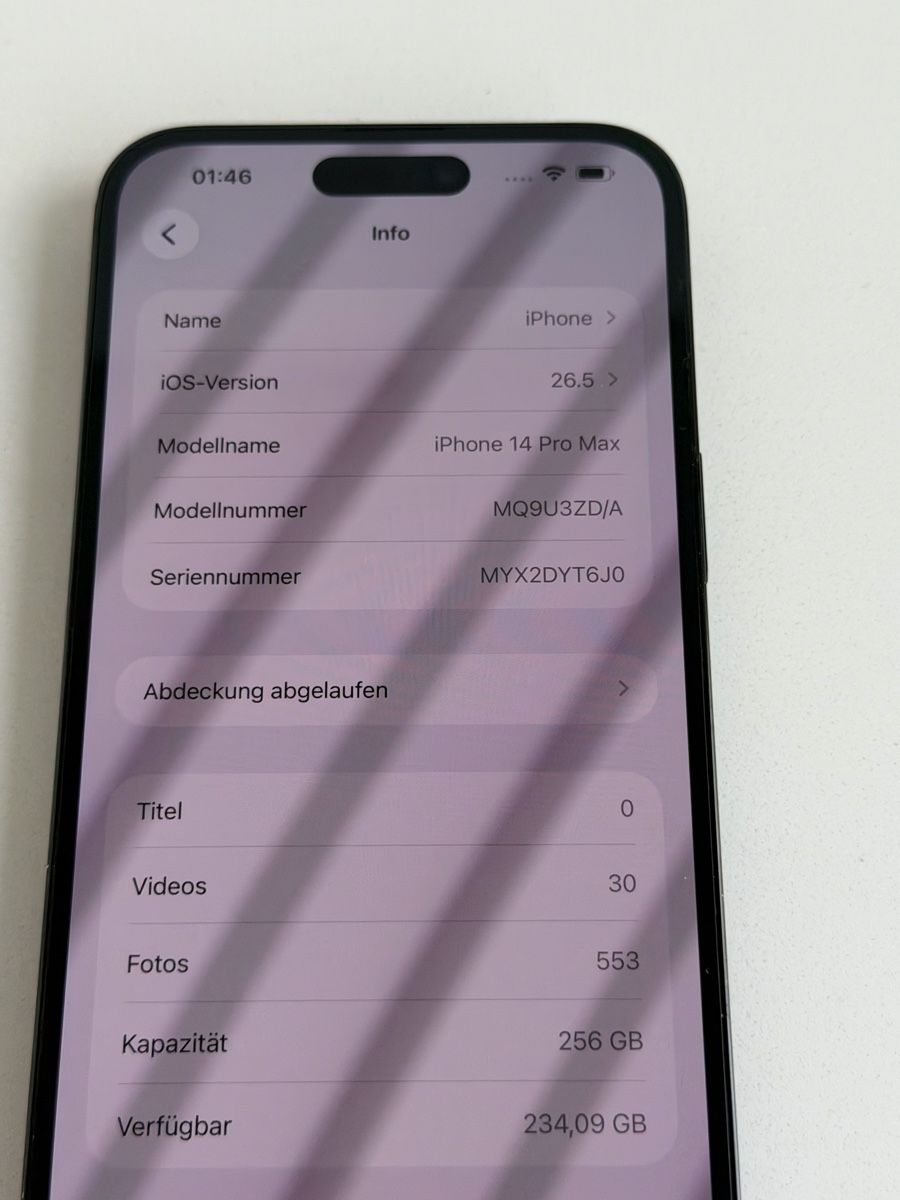 Apple Telefoni cellulari / Smartphones: iPhone 14 Pro Max Space Black 256GB mit OVP – Usato da Horgen venduto da Mikki_smith 1