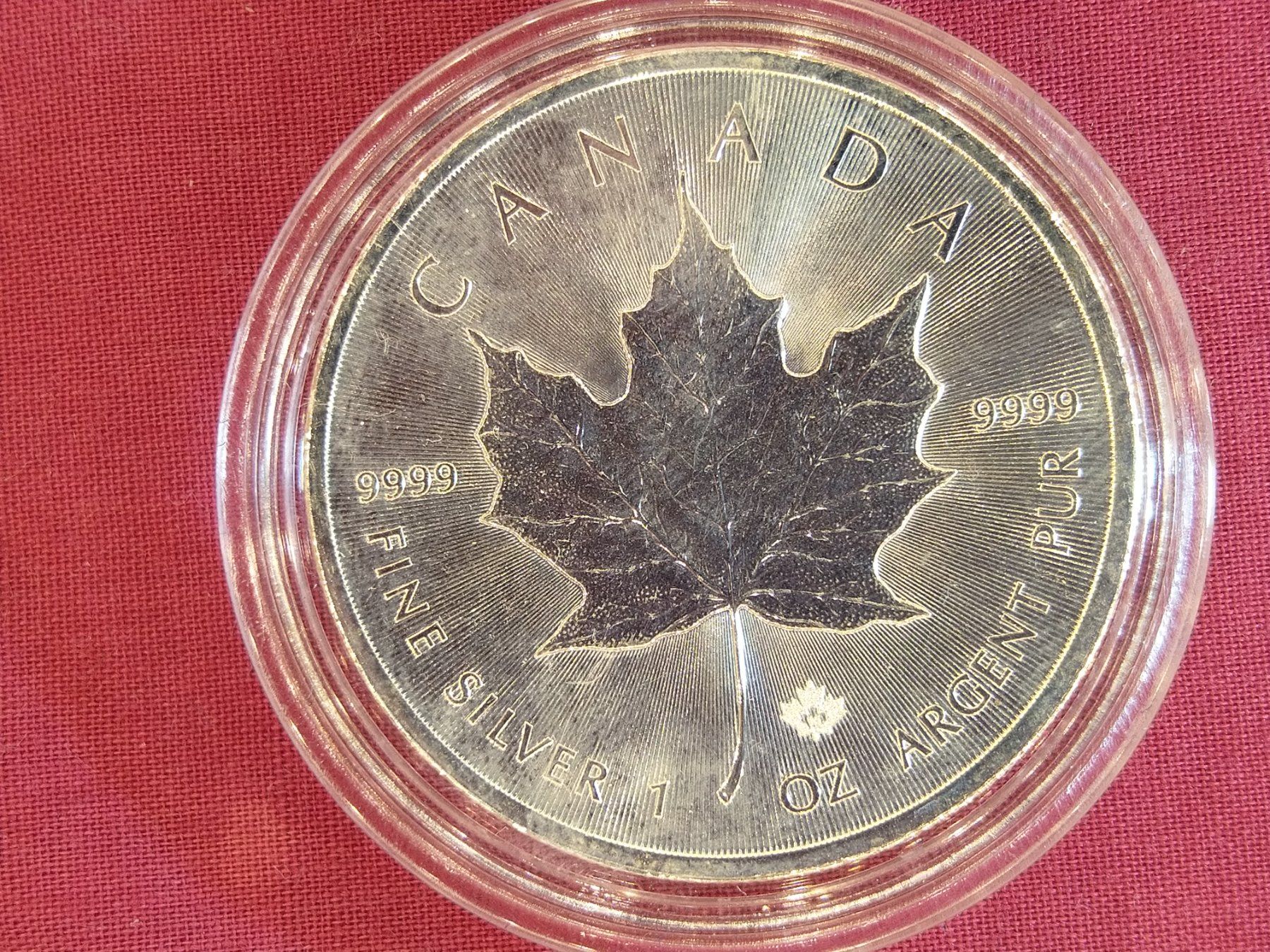 Tutti le monete: Silber Maple Leaf 1 oz - 2015 – Usato da Dättlikon venduto da Quarz58