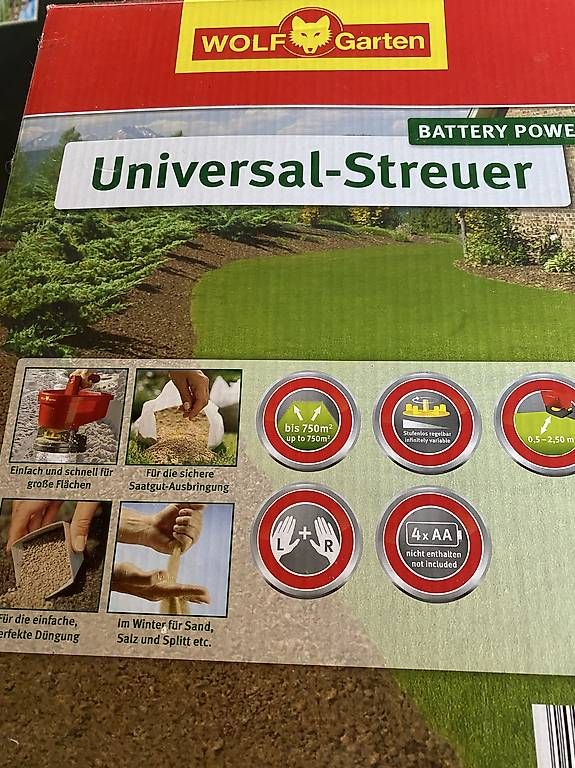 Düngerstreuer: Universalstreuer von Wolf neu – Gebraucht aus Gempenach von Mittelpudel 2