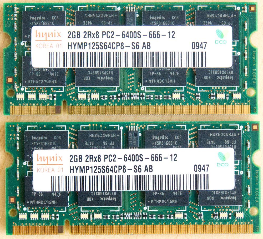 Memoria / RAM: Speichermodule 2x2GB PC2 für Notebook – Usato da Rüti ZH venduto da Noldisax