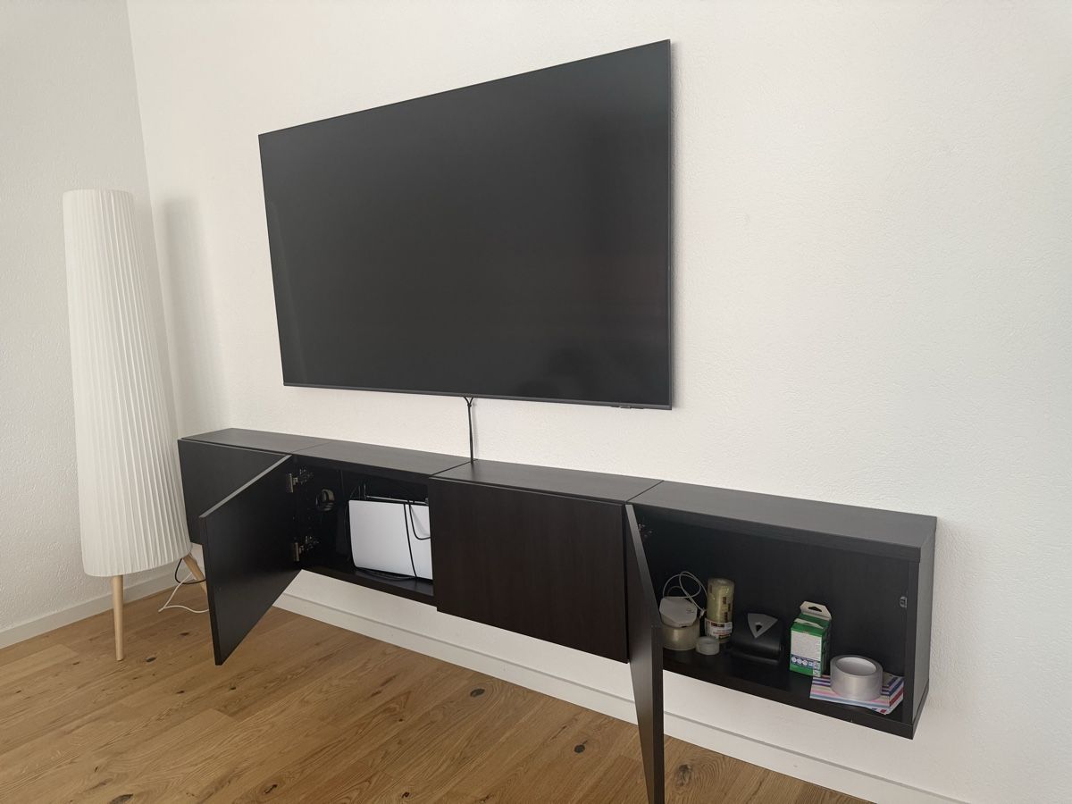 Ikea TV Möbel: Schwebendes TV-Lowboard / TV-Kommode schwarz – Gebraucht aus Dällikon von nit_l52s 2