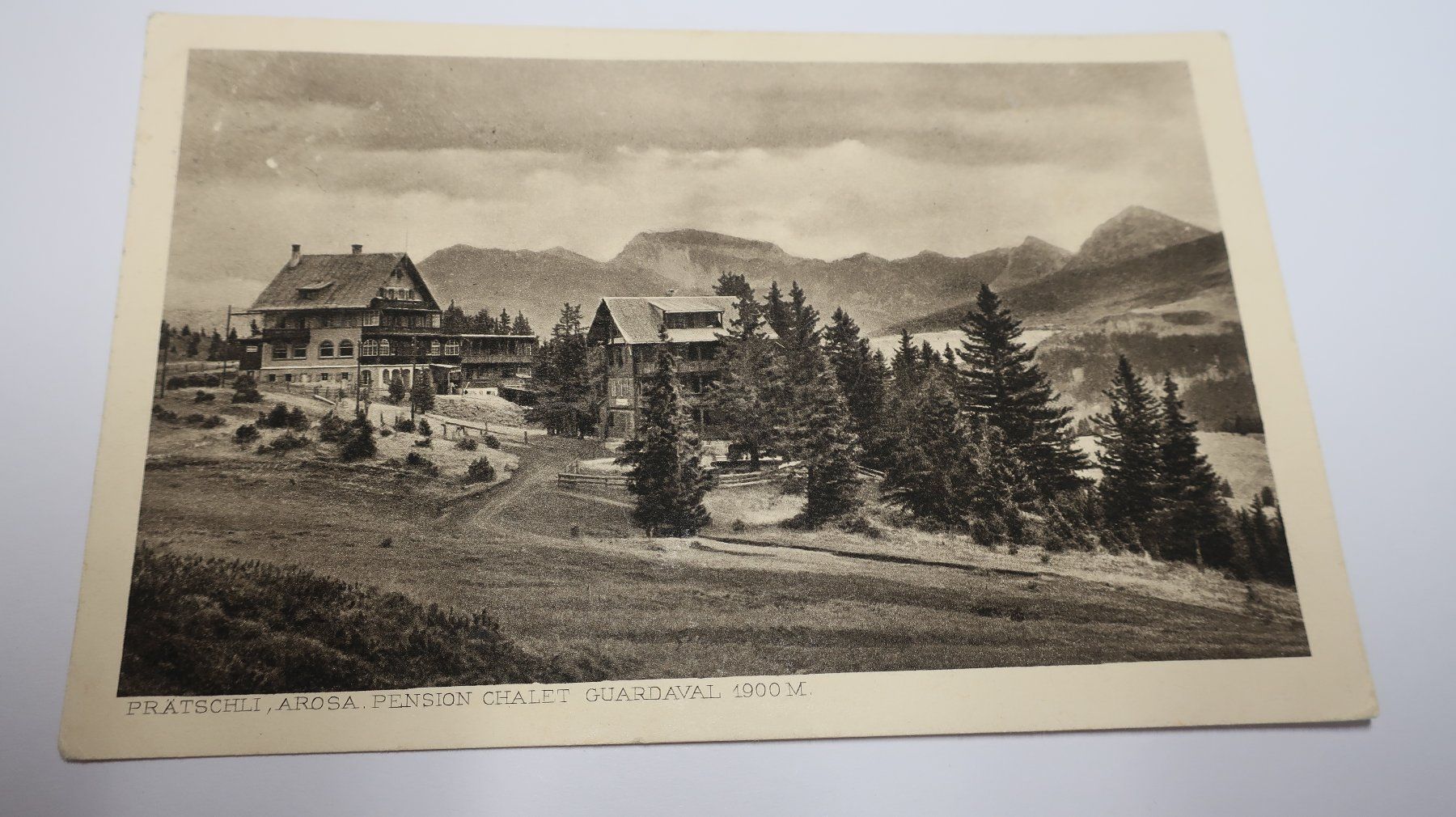 Cartoline postali: Prätschli Arosa Pension chalet Guardaval – Usato da Cormoret venduto da Pascalll2001 1