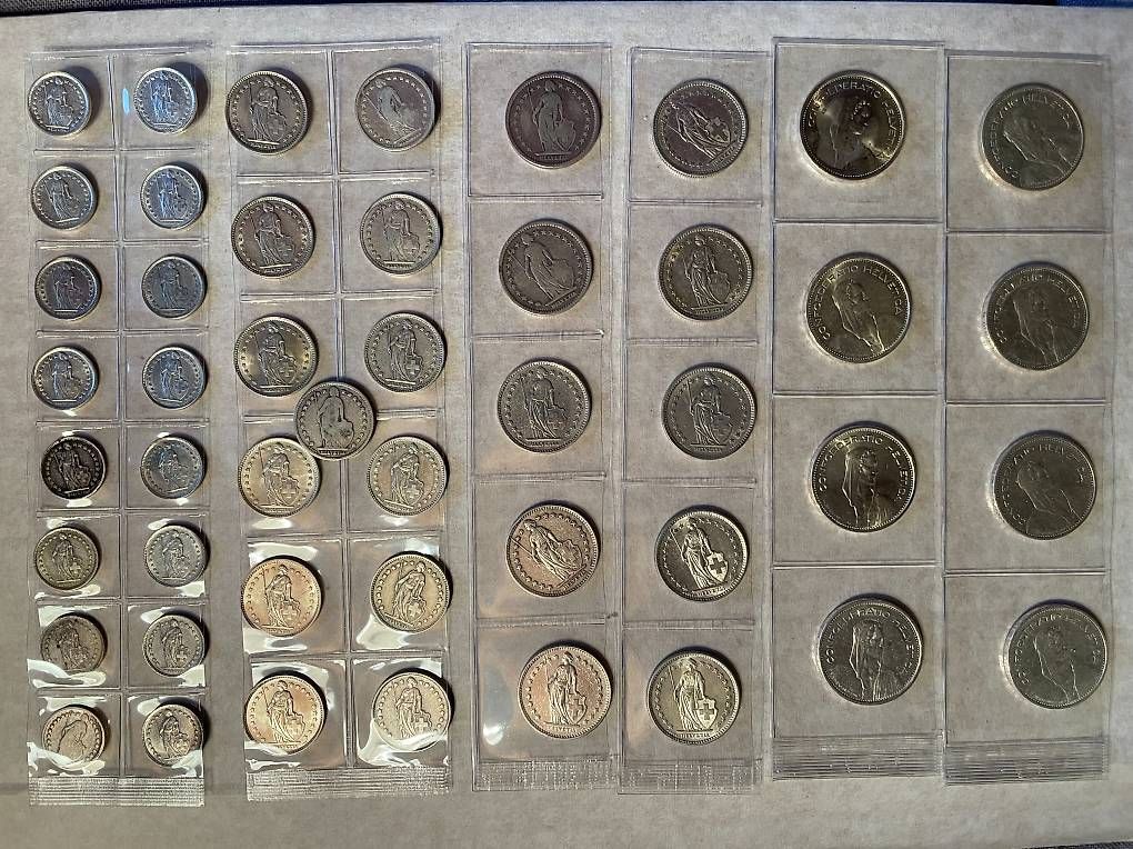 Alle Münzen: Schweizer Silbermünzen Sammlung, ca. 330 gr. – Gebraucht aus Zollikofen von england9 1