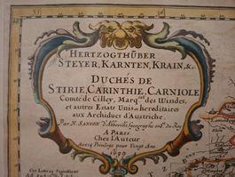 🌟 Rare Carte du XVIIe – Duchés de Stirie – Nicolas Sanson