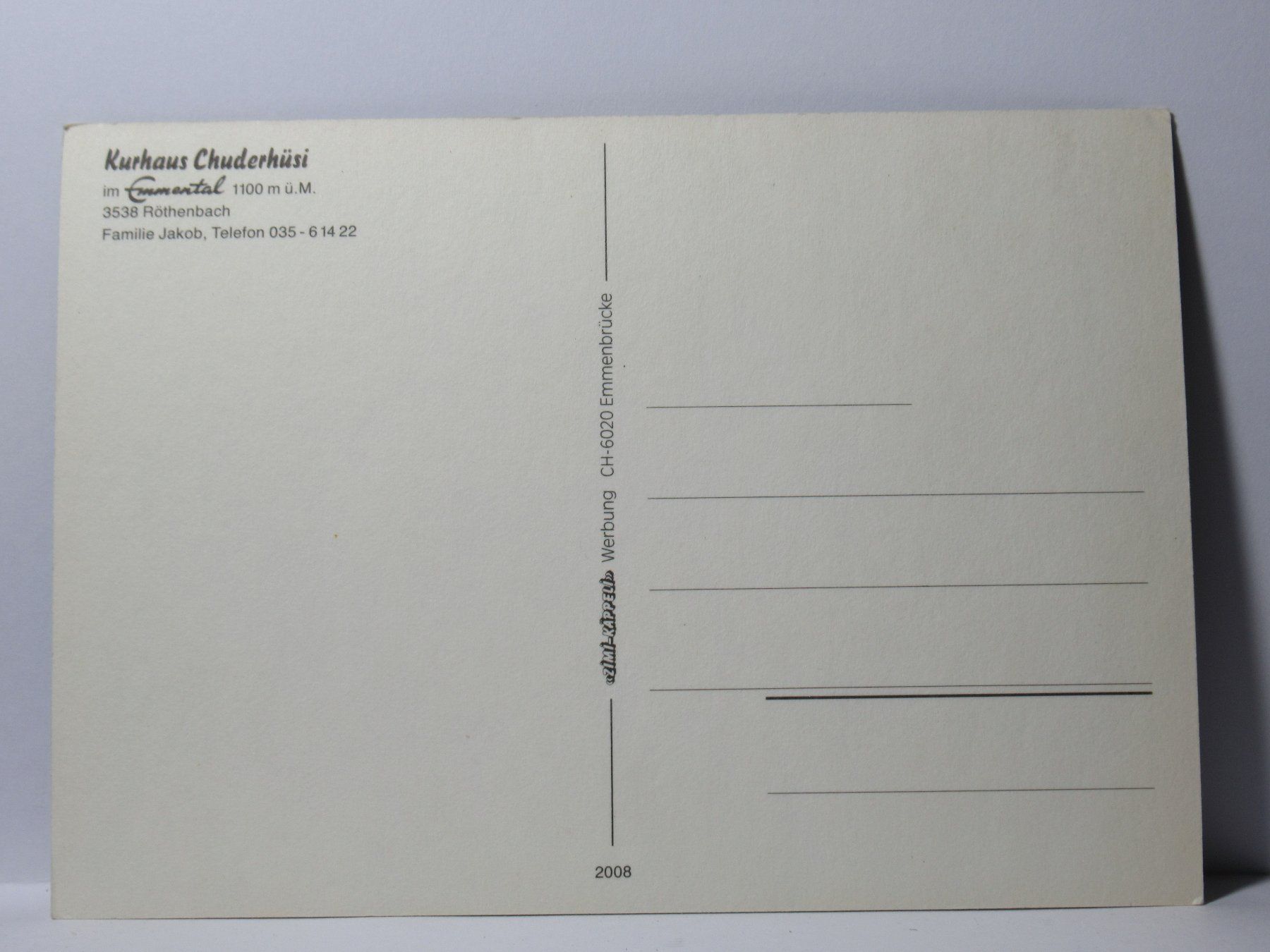 Cartoline postali: Chuderhüsi , Emmental – Nuovo (secondo la descrizione) da Grenchen venduto da Bluemchen1900 1