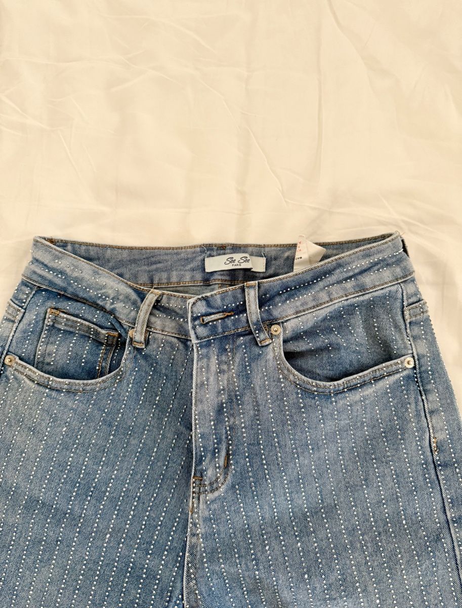 Jeans: SEE SEE PARIS JEANS MIT GLITZER – Nuovo (secondo la descrizione) da Recherswil venduto da Pajaro11 1