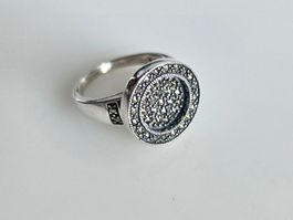 Silberring mit Pyrit Grösse 56