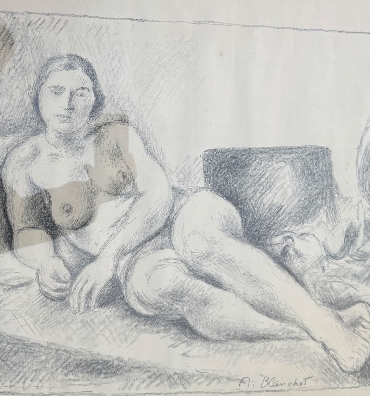 Grafiken & Lithographien: A. Blanchet -  Zeichnung - Akt - Gerahmt – Gebraucht aus Sachseln von BONATI01 1