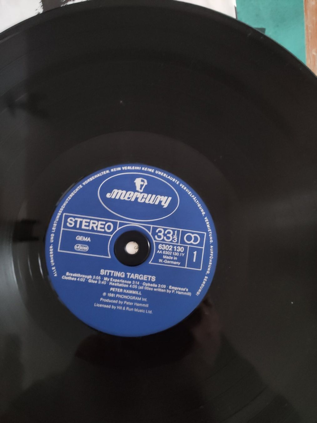 Schallplatten: Peter Hammill Sitting Targets – Gebraucht aus Zürich von hugolitto 1