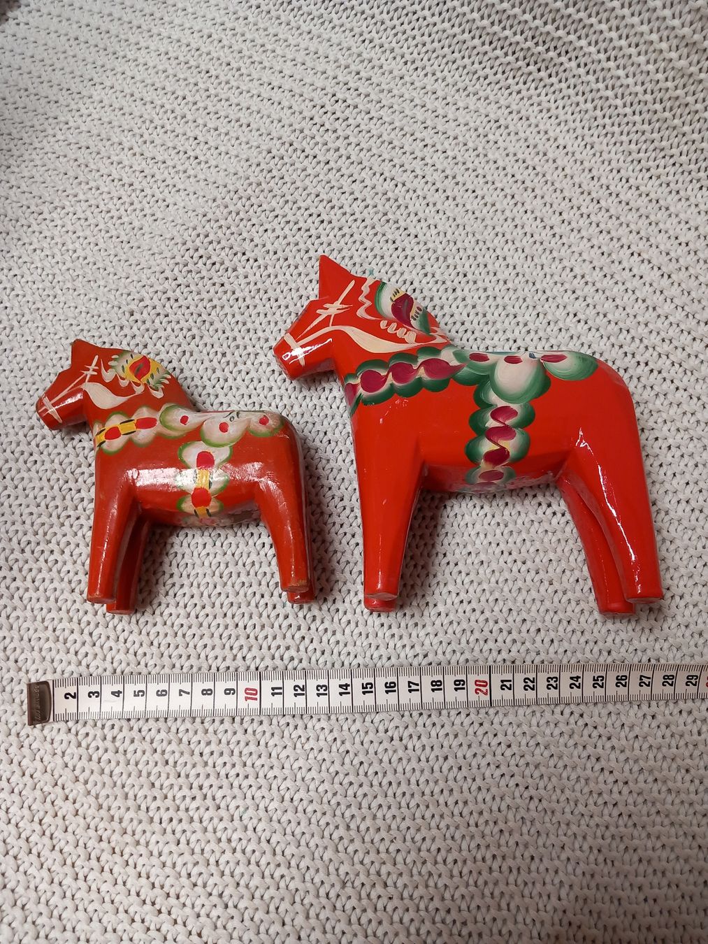 Figuren: 2x Vintage Dala Pferde Äkta Dalahemslöjd  Schweden – Gebraucht aus Merligen von muss_haben 3