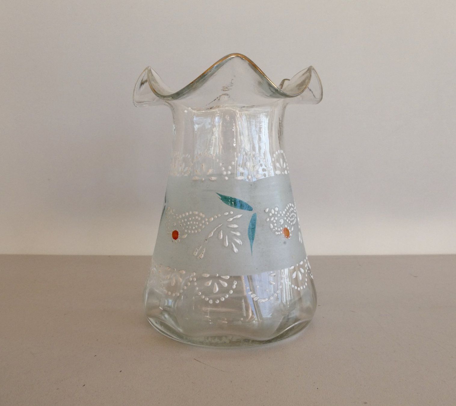Vasi & Recipienti: antike kleine  Biedermeier Vase Handbemalt – Usato da Lüchingen venduto da Eeizo