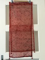Tischläufer Rot und transparent 176x40cm