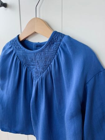 Zara. 80. Hemd. Bluse. Kobalt. Blau. Neu