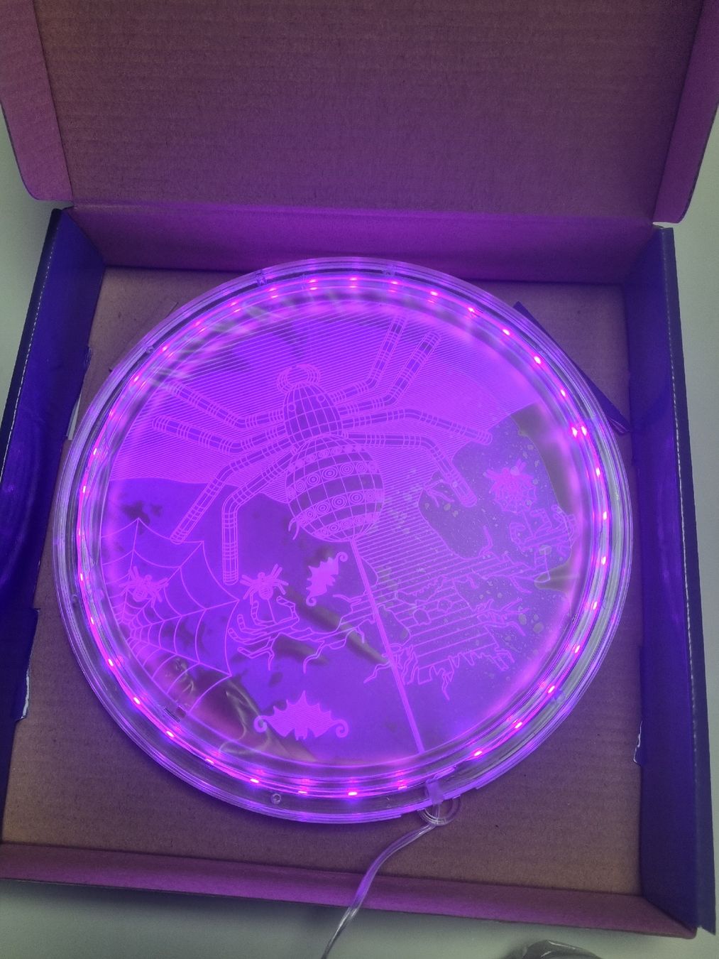 Tutte le decorazioni: Halloween Deko LED Spinne beleuchtet – Nuovo e nell'imballaggio originale da Arbon venduto da Deki22 1