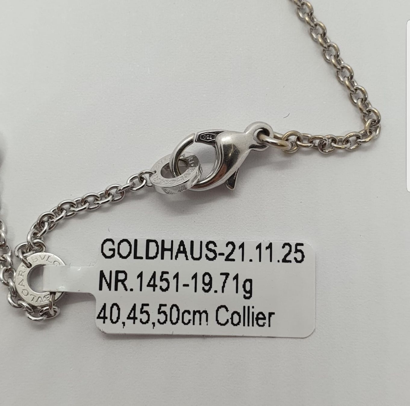 Bulgari Catenine: Echt 18K Gold - Bvlgari Kette – Usato da Luzern venduto da Luzern-Goldhaus 3