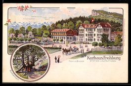 Künstler-AK Trimbach /SO, Kurhaus Frohburg, Buchenhain