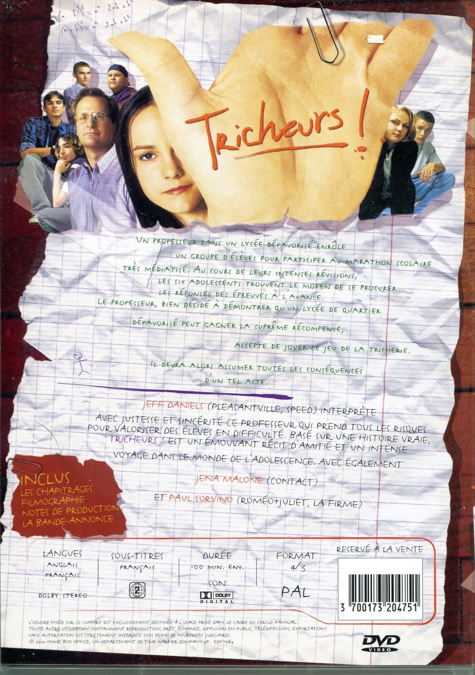 Tous les DVDs: TRICHEURS  -  DVD – D'occasion à Les Avants par soyouz63 1