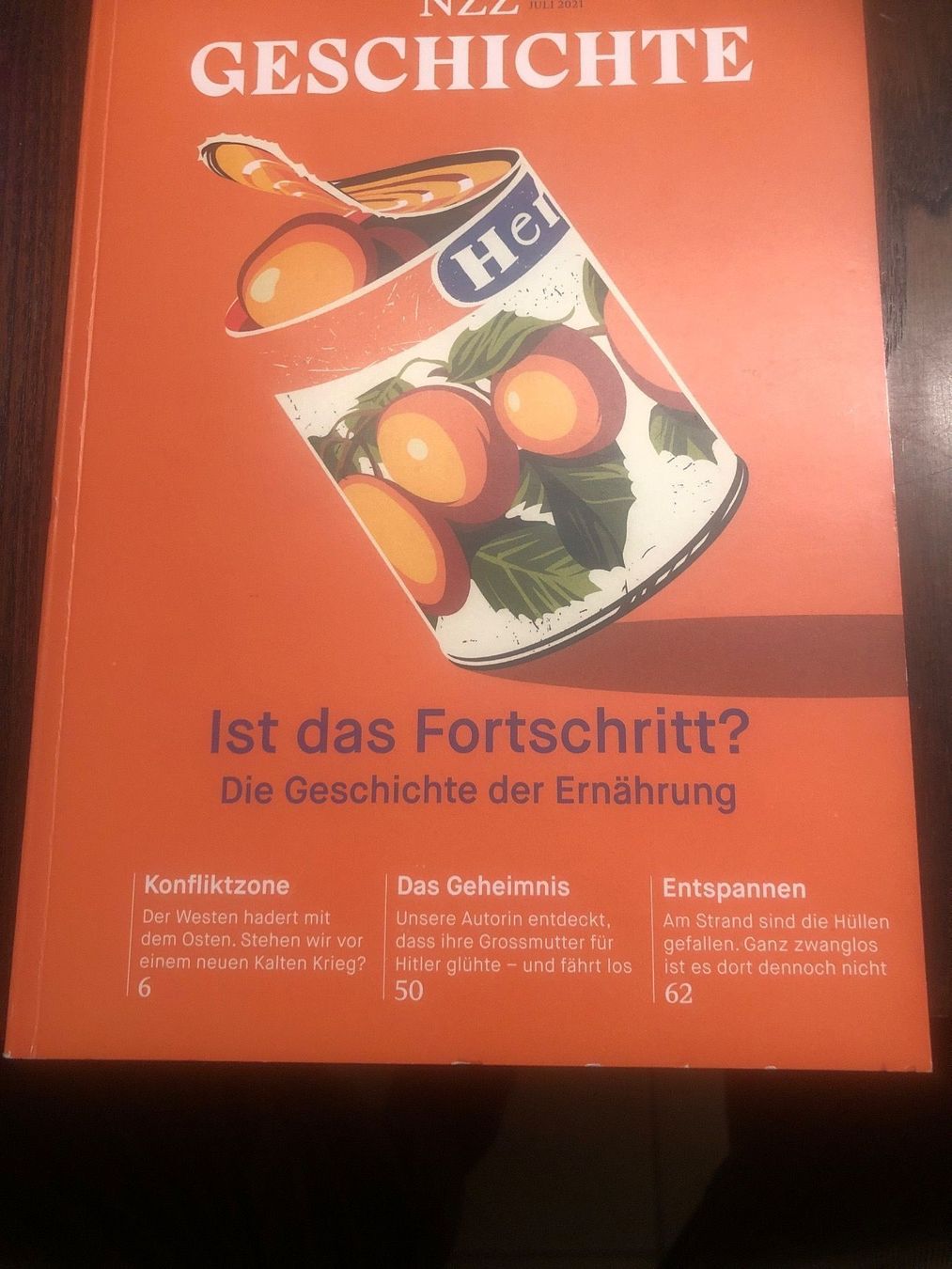 Riviste & Magazine: NZZ GESCHICHTE, Geschichte der Ernährung – Usato da Erlinsbach SO venduto da Silverstorm