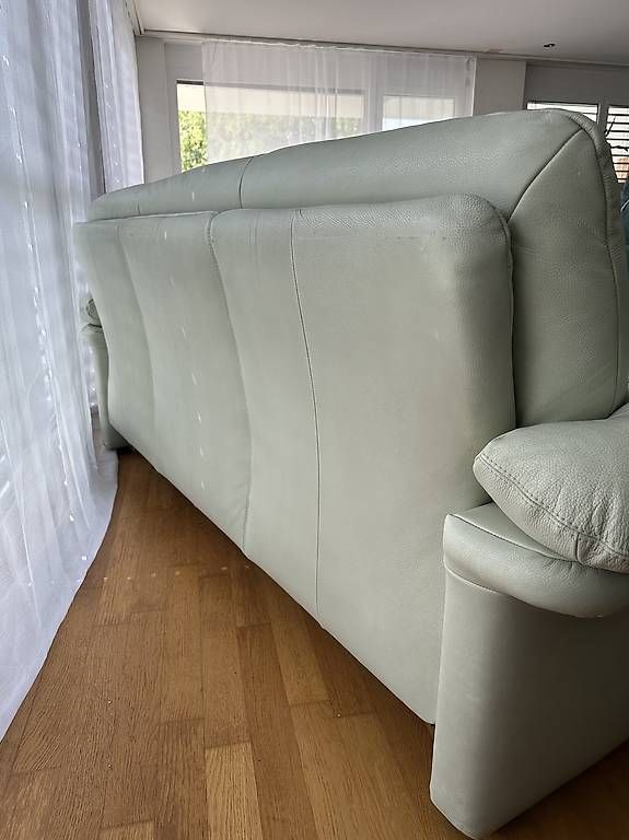 Sofas: Türkises Sofa mit Gebrauchsspuren – Gebraucht aus Bichelsee von Kuromi 1
