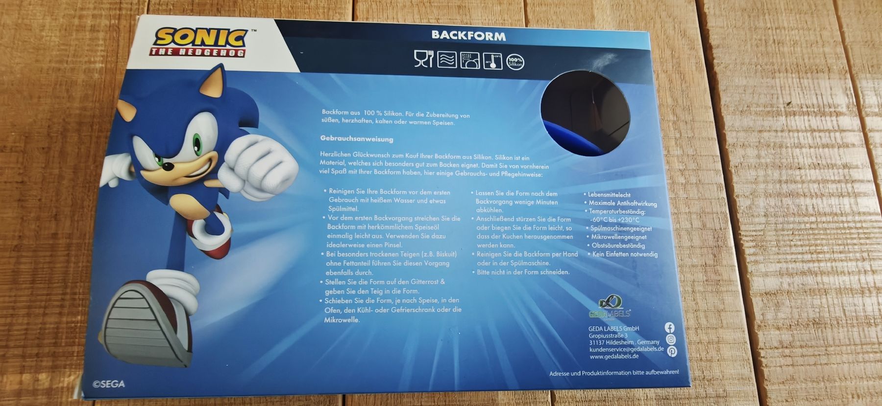 Teglie da forno: Sonic The Hedgehog Silikon Backform – Nuovo e nell'imballaggio originale da Romanshorn venduto da Gaming-Anime_StoreCH 1