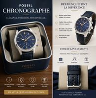 Montre Fossil Chronographe unisexe