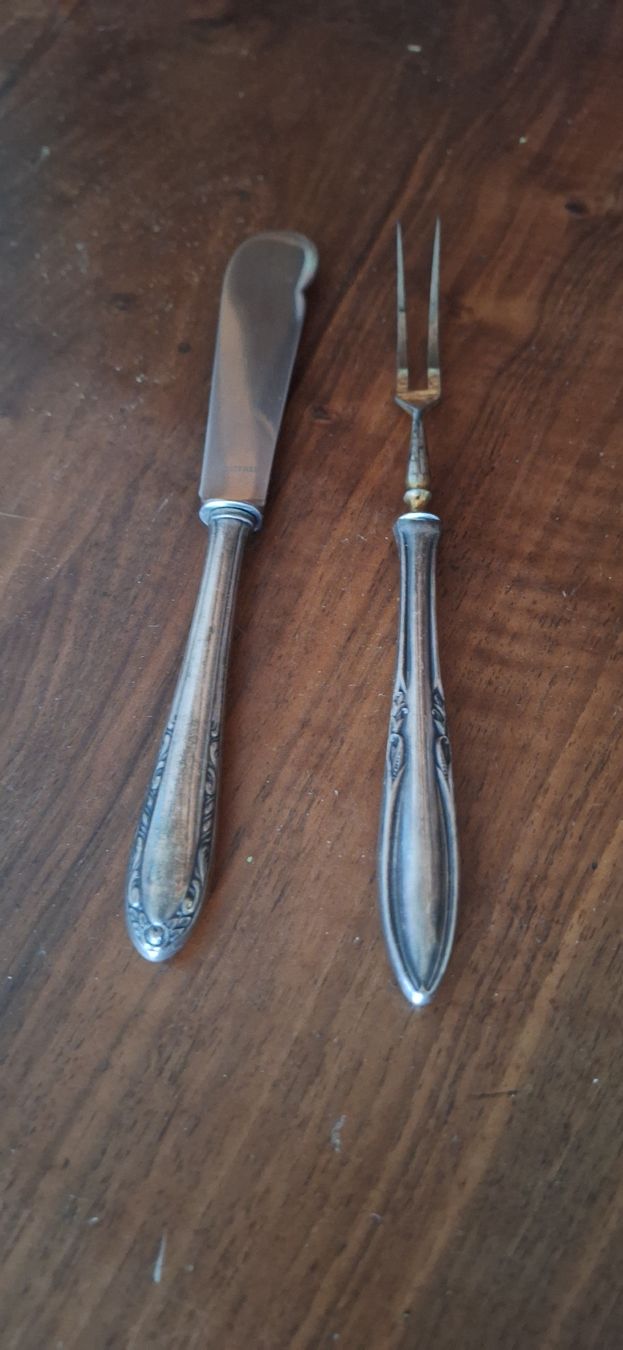 Set di posate: Tranchierbesteck Biedermeier ca. 1900 – Usato da Männedorf venduto da Livingston 1