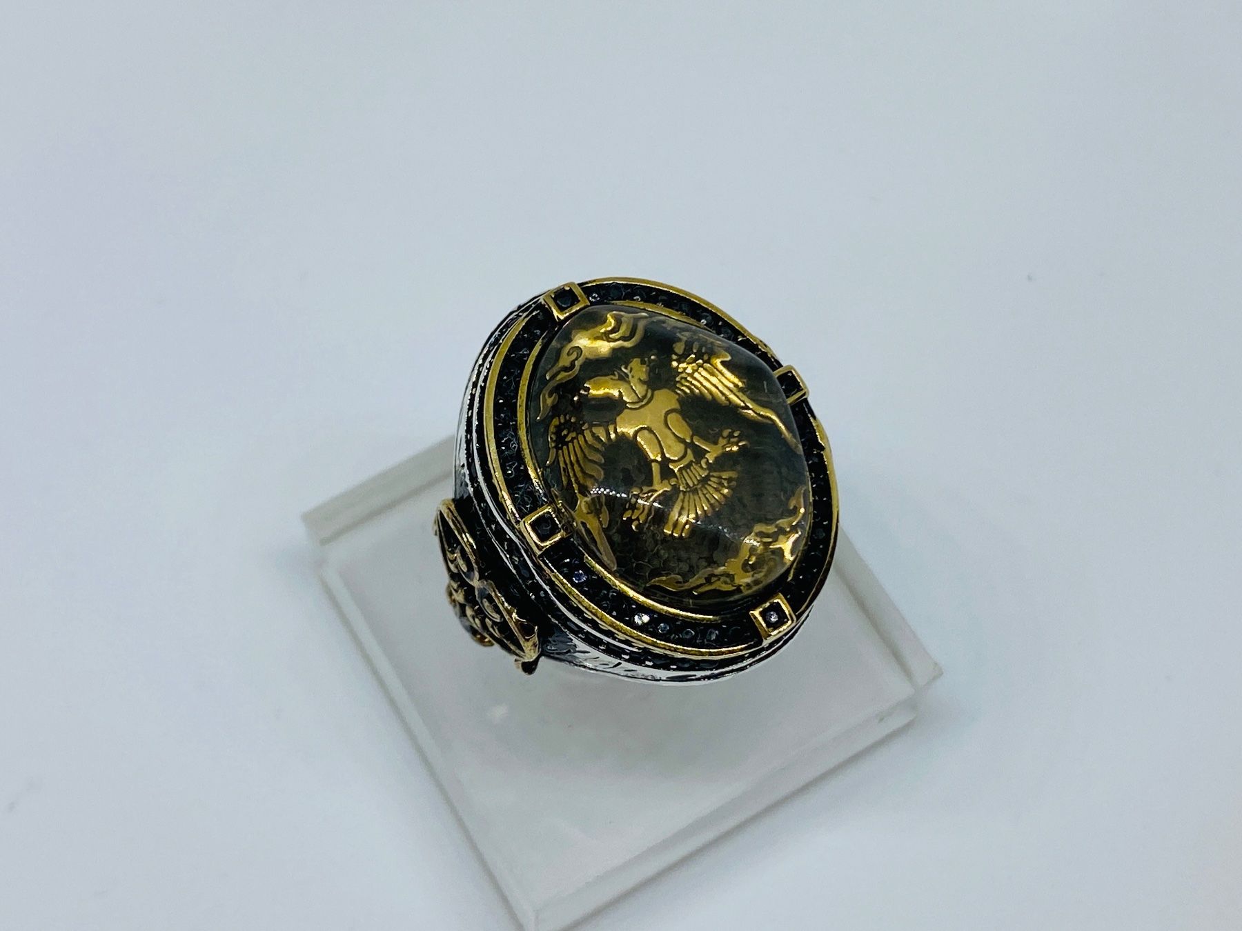 Anelli: Ring aus 925 er Silber mit Doppelkopfadler – Nuovo e nell'imballaggio originale da Windisch venduto da Zeta2018 4