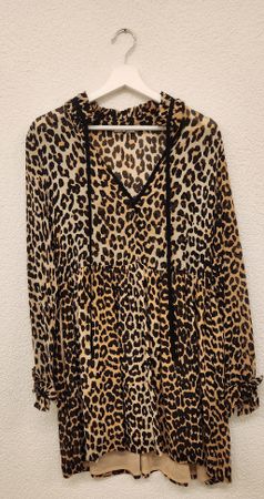 GANNI Leoprint Dress Gr.36 NEU!