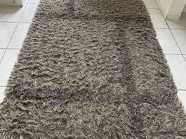 Teppich grau/braun meliert