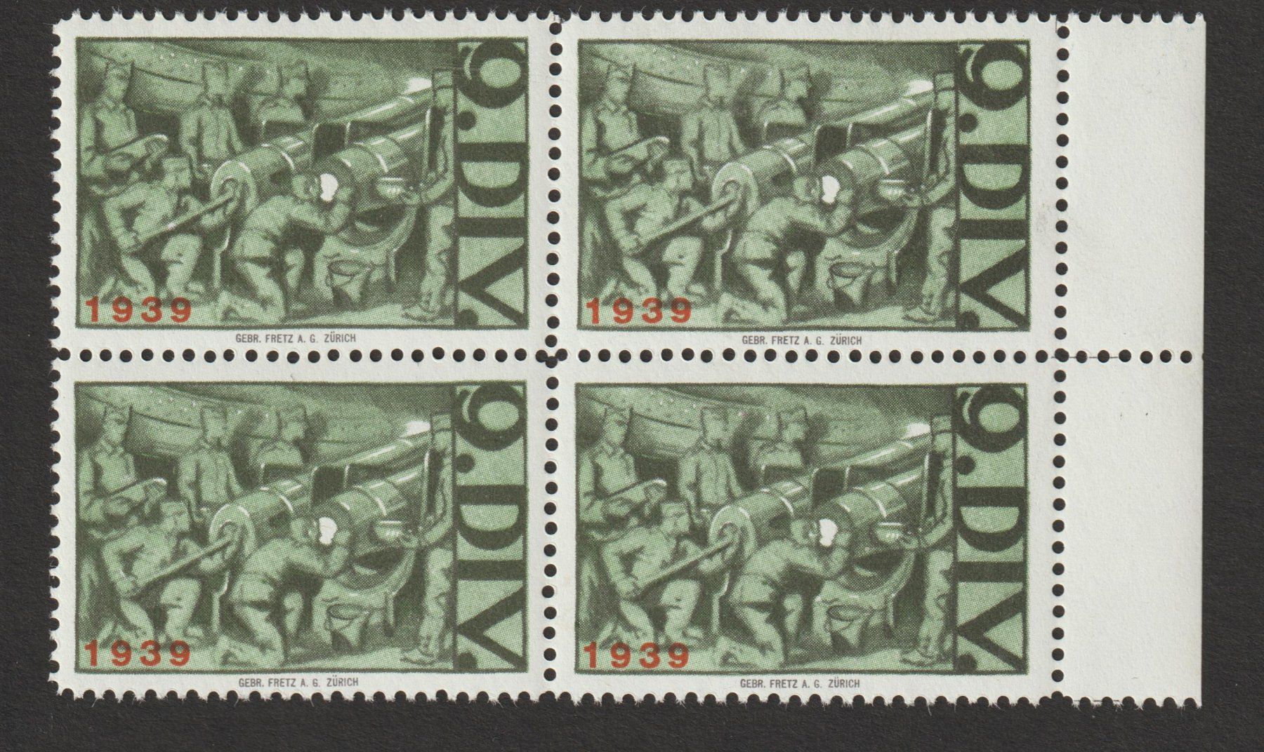 Alle Briefmarken: Kommandostäbe Nr. 87/1 Viererb. ** – Gebraucht aus Siebnen von Fstaehli