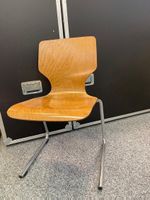 6 Freischwinger Stühle stapelbar (Embru Stil)