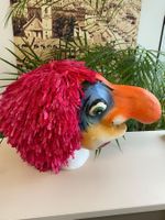 Fasnachtsmaske mit Haaren ! Vintage ! 50-er/60-er-Jahre !!