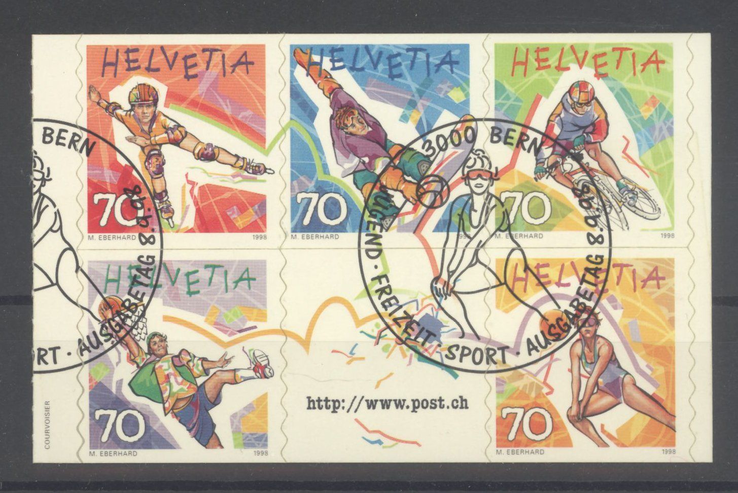 Tutti i francobolli: 1998, Jugend, Freizeit, Sport, ET – Usato da Willisau venduto da Vollstempel