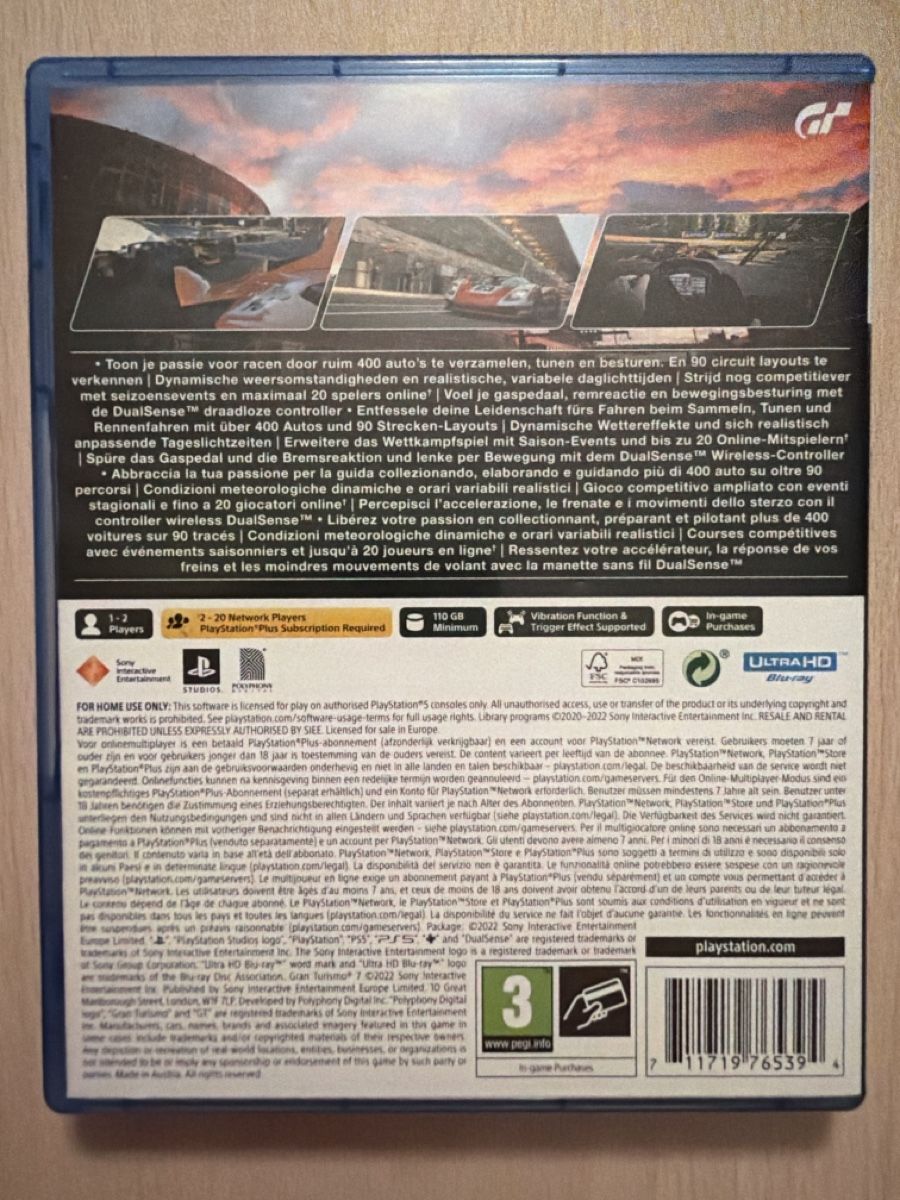 Sony Giochi: Gran Turismo 7 - PS5 – Usato da Zürich venduto da Fabi0810 1
