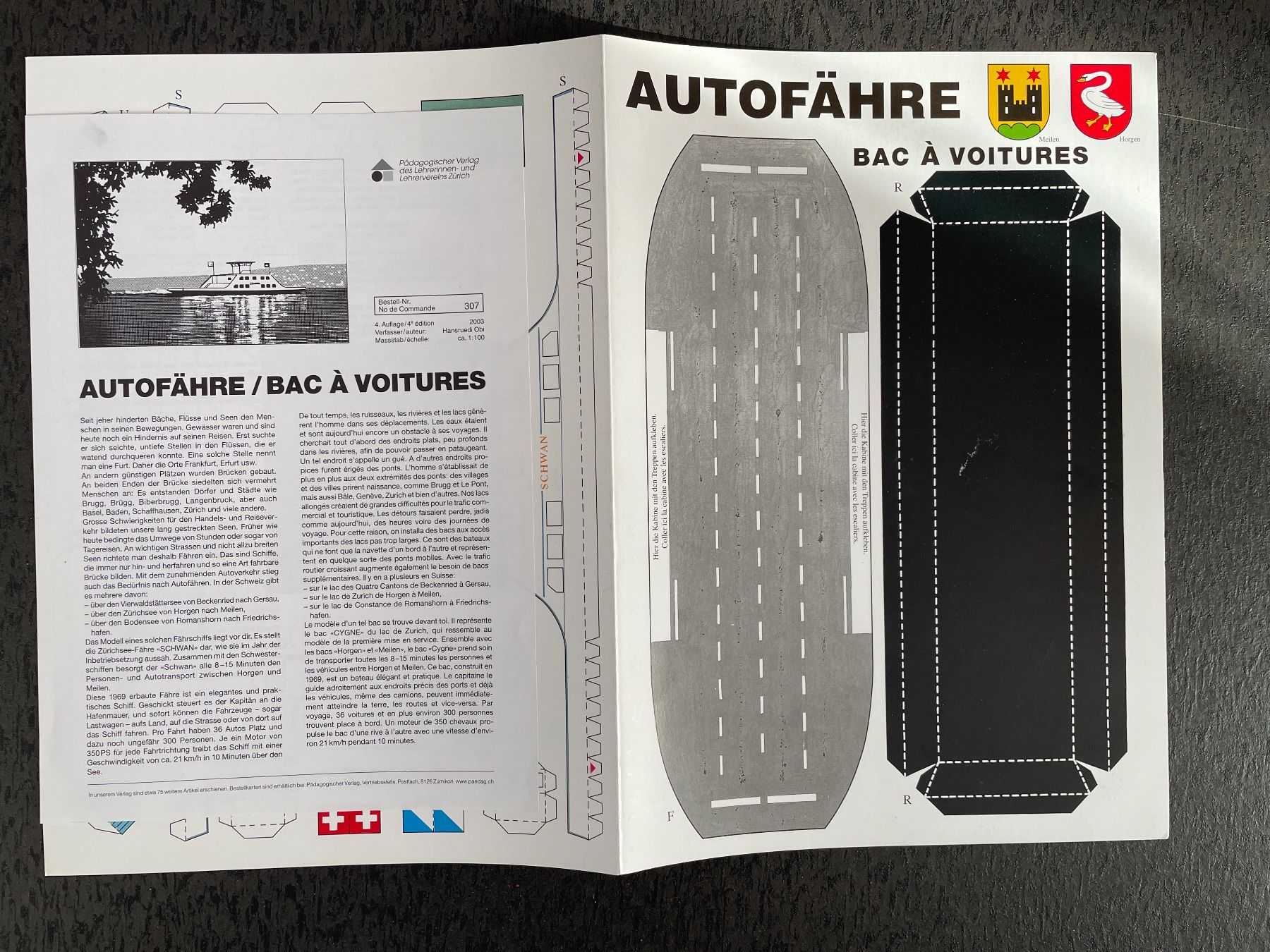 Kit bricolage: Modellbogen / Bastelbogen Autofähre, 2003 – Nuovo (secondo la descrizione) da Füllinsdorf venduto da bienli