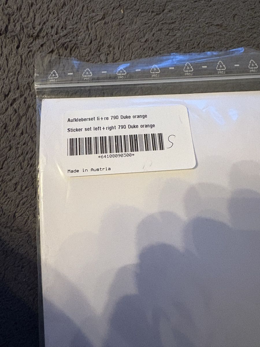 Sticker: Sticker KTM Duke 790 – Nuovo e nell'imballaggio originale da Corseaux venduto da dow_s6cj 1